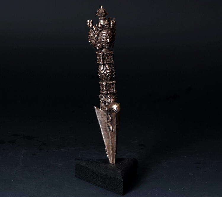 Big FACE Yamataka Phurba Dorje CHU Tibet Buddhist Dagger  